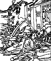 coloriage iron man aide les pompiers